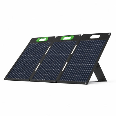Portable Solar Panel Built for Off-Grid Power, 100W Monocrystalline, IP67 Water-Resistant, Foldable Design