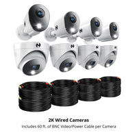 12 Channel 2TB DVR Security System and 8 Wired 2K Deterrence Cameras - 4 Bullet 4 Dome