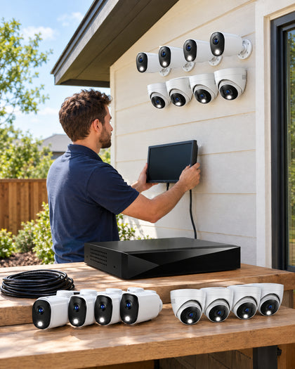 Products from the Security Cameras collection in use