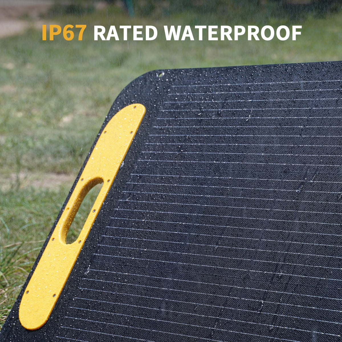 VS110 Portable Solar Panel 110W,19V Foldable Solar Panel with 23% High Efficiency,Ip67 Waterproof & Adjustable Kickstands for Home, Camping, RV, Outdoor Adventures