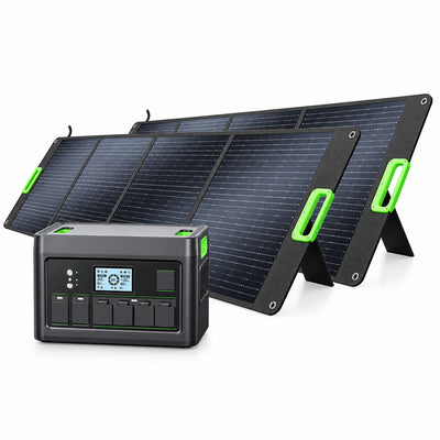 Portable Power Station Built to Deliver 2400W Output, 1843Wh LiFePO4 Battery, 12 Output Ports, UPS Function